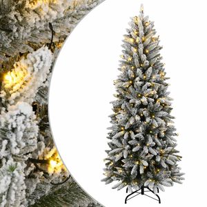 vidaXL Kunstkerstboom met 300 LED's en sneeuw 180 cm