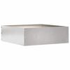 vidaXL Tuinrand 40 x 40 x 13 cm Roestvrij staal Zilver