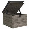 vidaXL Tuinbankenset met kussen 7 pcs Grijs poly rattan