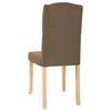 vidaXL Eetkamerstoelen 2 st stof bruin