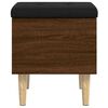 vidaXL Opbergbankje 42x42x46 cm bewerkt hout bruin eikenkleur