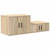 vidaXL Opbergkast 2 pcs Sonoma Eiken 103 x 41 x 40 cm Bewerkt hout