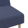 vidaXL Slaapbank 2-zits stof blauw