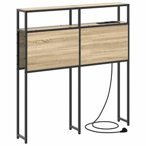 vidaXL Opberghoofdbord met plank Sonoma eiken 75 cm Bewerkt hout