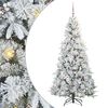 vidaXL Kunstmatige Inklapbare Kerstboom Wit 180 cm PE en PVC