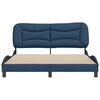 vidaXL Bedframe zonder matras "Hvar" stof blauw 160x200 cm