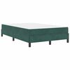 vidaXL Boxspringbed met matras Donkergroen 120 x 190 cm Stof