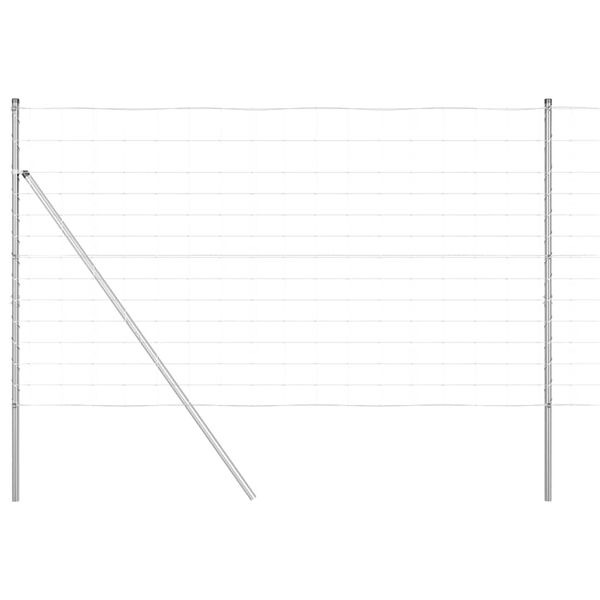 vidaXL Afrasteringspaal Gegalvaniseerd 50 x 1,4 m Staal