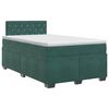 vidaXL Boxspringbed met matras Donkergroen 120 x 200 cm Fluweel