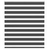 vidaXL Zebra rolgordijn 125x100 cm stofbreedte 120,9 cm zwart