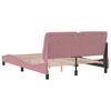vidaXL Bedframe zonder matras fluweel roze 120x200 cm