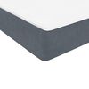 vidaXL Boxspring met matras en LED fluweel donkergrijs 160x210 cm