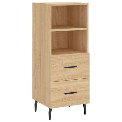 vidaXL Hoge kast 34,5x34x180 cm bewerkt hout sonoma eikenkleurig