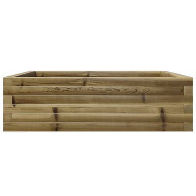 vidaXL Plantenbak 80x80x23 cm geïmpregneerd grenenhout