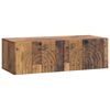 vidaXL Wandbeugel TV-kast Oud hout 99 x 41 x 30 cm Bewerkt hout