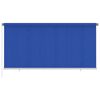 vidaXL Rolgordijn voor buiten 300x140 cm HDPE blauw