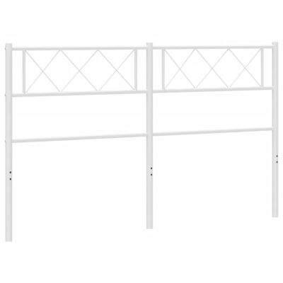 vidaXL Hoofdbord 150 cm metaal wit