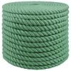 vidaXL Jute Touw Groen 100% Tossa jute