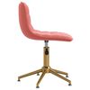 vidaXL Kantoorstoel fluweel roze