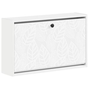 vidaXL Wandgemonteerde Schoenkast DELFT 71 x 17 x 43 cm Bewerkt hout
