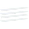 vidaXL Wandschappen 4 st 100x20x1,5 cm bewerkt hout wit