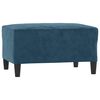 vidaXL 4-delige Loungeset met kussens fluweel blauw