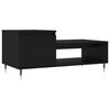 vidaXL Salontafel 100x50x45 cm bewerkt hout zwart