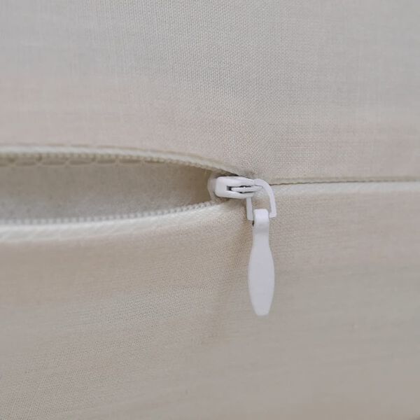 Kussenhoezen katoen 40 x 40 cm beige 4 stuks