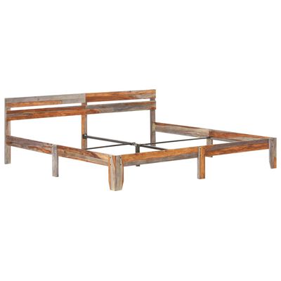 vidaXL Bedframe zonder matras massief hout 200x200 cm