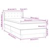 vidaXL Boxspring met matras fluweel zwart 80x220 cm