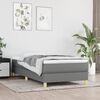vidaXL Boxspring bed 80x200 cm stof donkergrijs