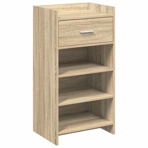 vidaXL Schoenenkast met lade Sonoma Eiken 48 x 36 x 92 cm Bewerkt hout
