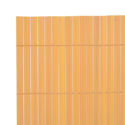 vidaXL Tuinafscheiding dubbelzijdig 90x500 cm PVC geel