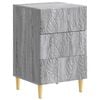 vidaXL Nachtkastje Grijs Sonoma 43 x 39,5 x 66,5 cm Bewerkt hout