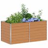 vidaXL Plantenbak verhoogd 160x80x77 cm gegalvaniseerd staal zilver