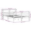 vidaXL Bedframe zonder matras massief grenenhout 140x200 cm