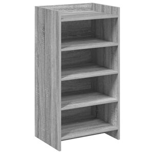 vidaXL Schoenenkast Grijs Sonoma 48 x 36 x 92 cm Bewerkt hout