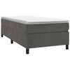 vidaXL Boxspring bed 100x200 cm fluweel donkergrijs