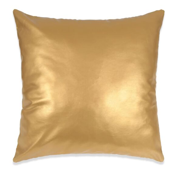vidaXL Sierkussenset 45x45 cm PU goud 2-delig