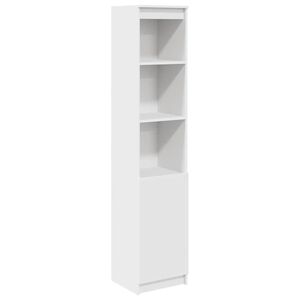 vidaXL Hoge kast 37,5x35x180 cm spaanplaat wit