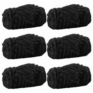 vidaXL Kleden 6 st Zwart 200 x 150 cm 4,75 kg Fleece