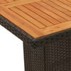 vidaXL 9-delige Bistroset met kussens poly rattan beige