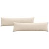 vidaXL Sofa Kussens 2 st Stof Beige 145 x 40 cm