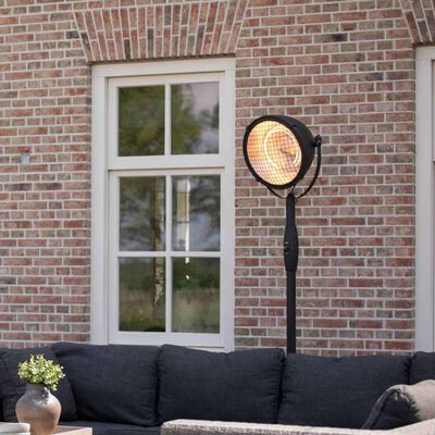 Sunred Terrasverwarmer staand Indus 2100 W halogeen zwart