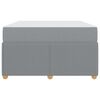 vidaXL Bedframe met matras Lichtgrijs 120 x 200 cm Stof