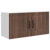 vidaXL Wandkast PORTO Bruin Eiken 80 x 31 x 40 cm Bewerkt hout