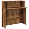 vidaXL Receptiebalie 100x50x103,5 cm bewerkt hout oud houtkleurig
