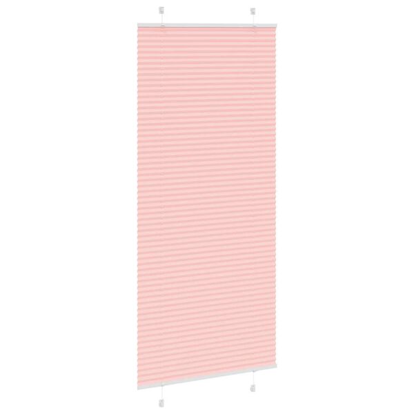 vidaXL Pliss&eacute; rolgordijn 90x200 cm stofbreedte 89,4 cm polyester roze