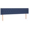 vidaXL Hoofdbord LED 183x16x78/88 cm stof blauw