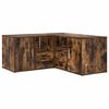 vidaXL Hoekkast 160x40x45 cm bewerkt hout gerookt eikenkleurig